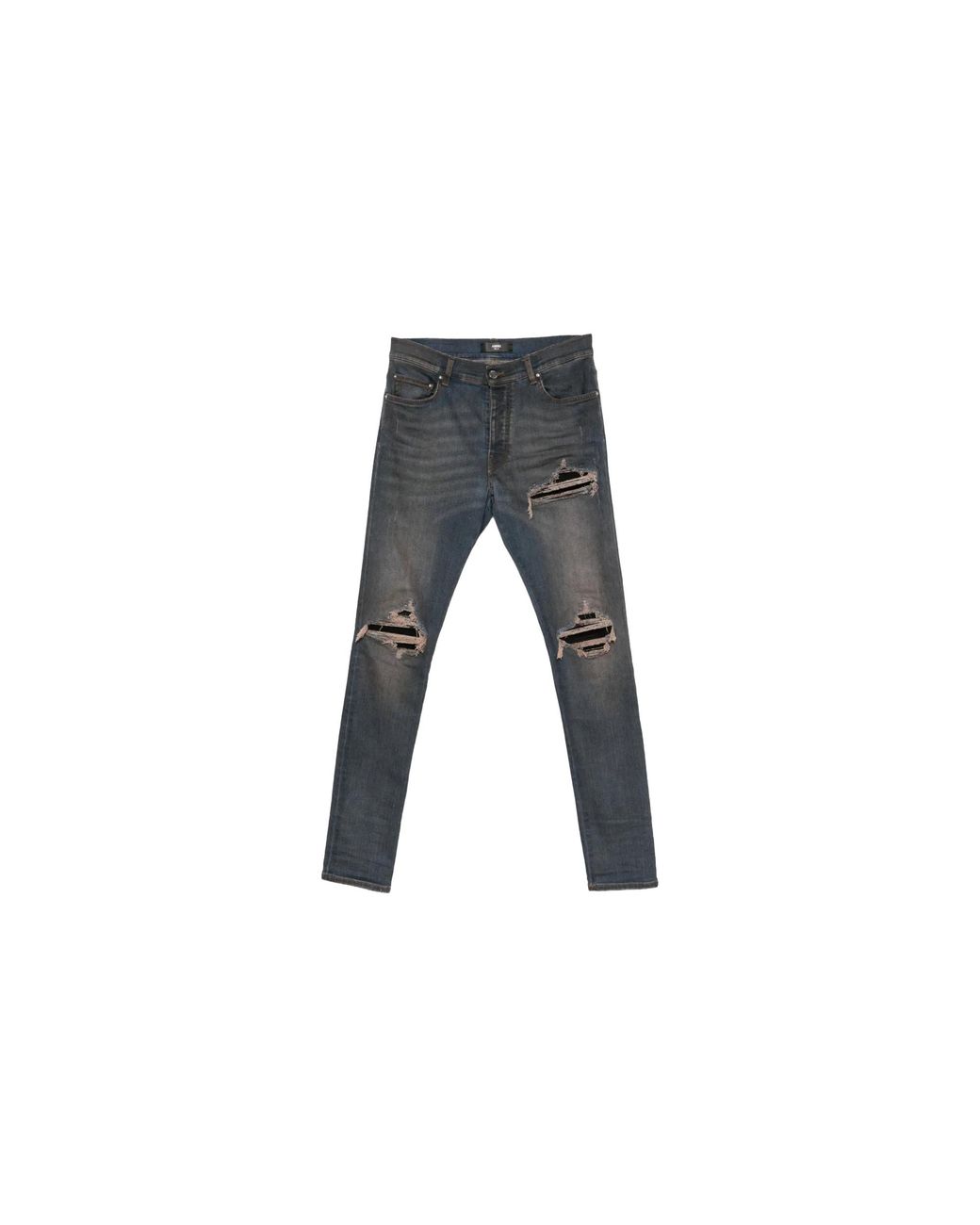 Amiri Black Ultrasuede Mx1 Jeans "Dark Dust" Ambmje1157 834" for men