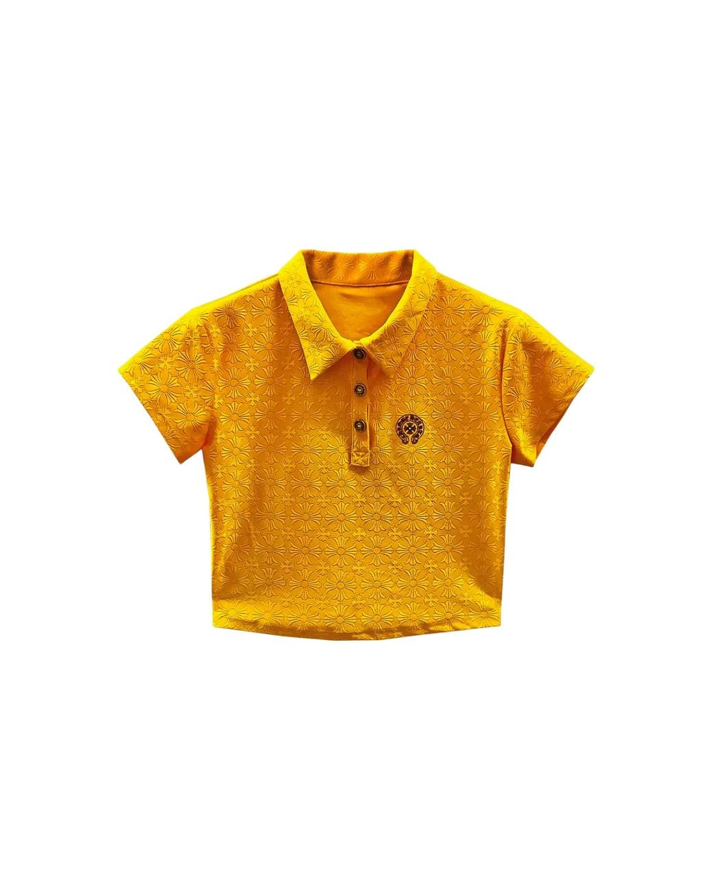 Chrome Hearts Yellow Tennis Polo Top Chrm1983"