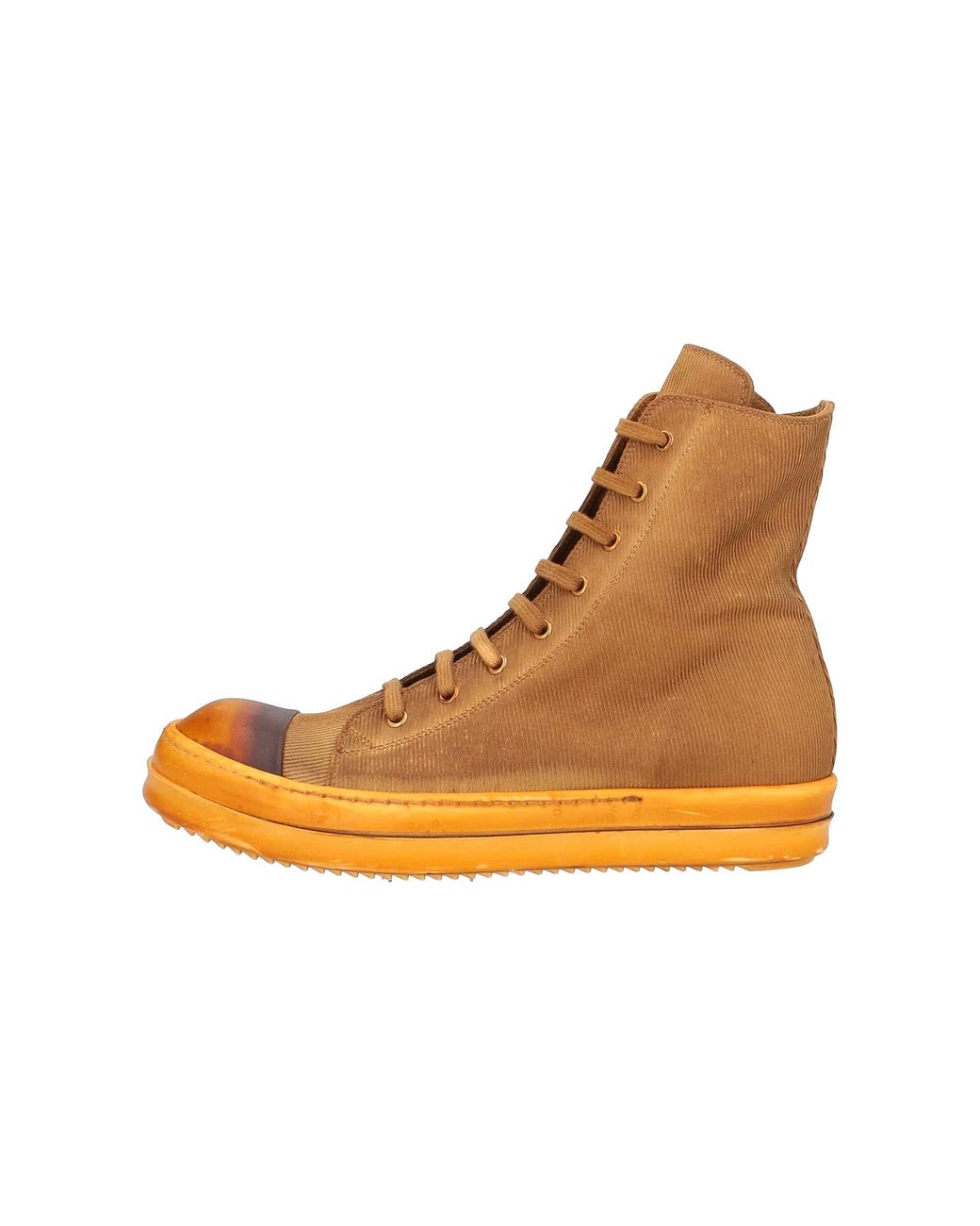 Rick Owens Brown High Top Sneakers "Khaki" Du01D1800 Twcd 444444" for men