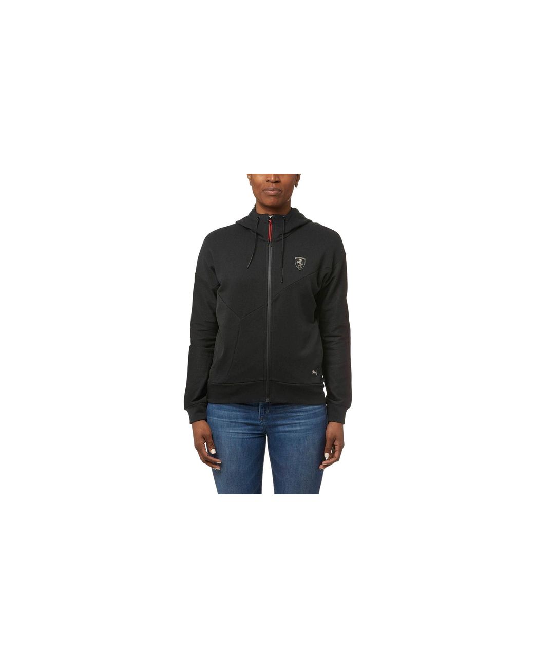 PUMA Black Ferrari Sweat Jacket 572818 01"