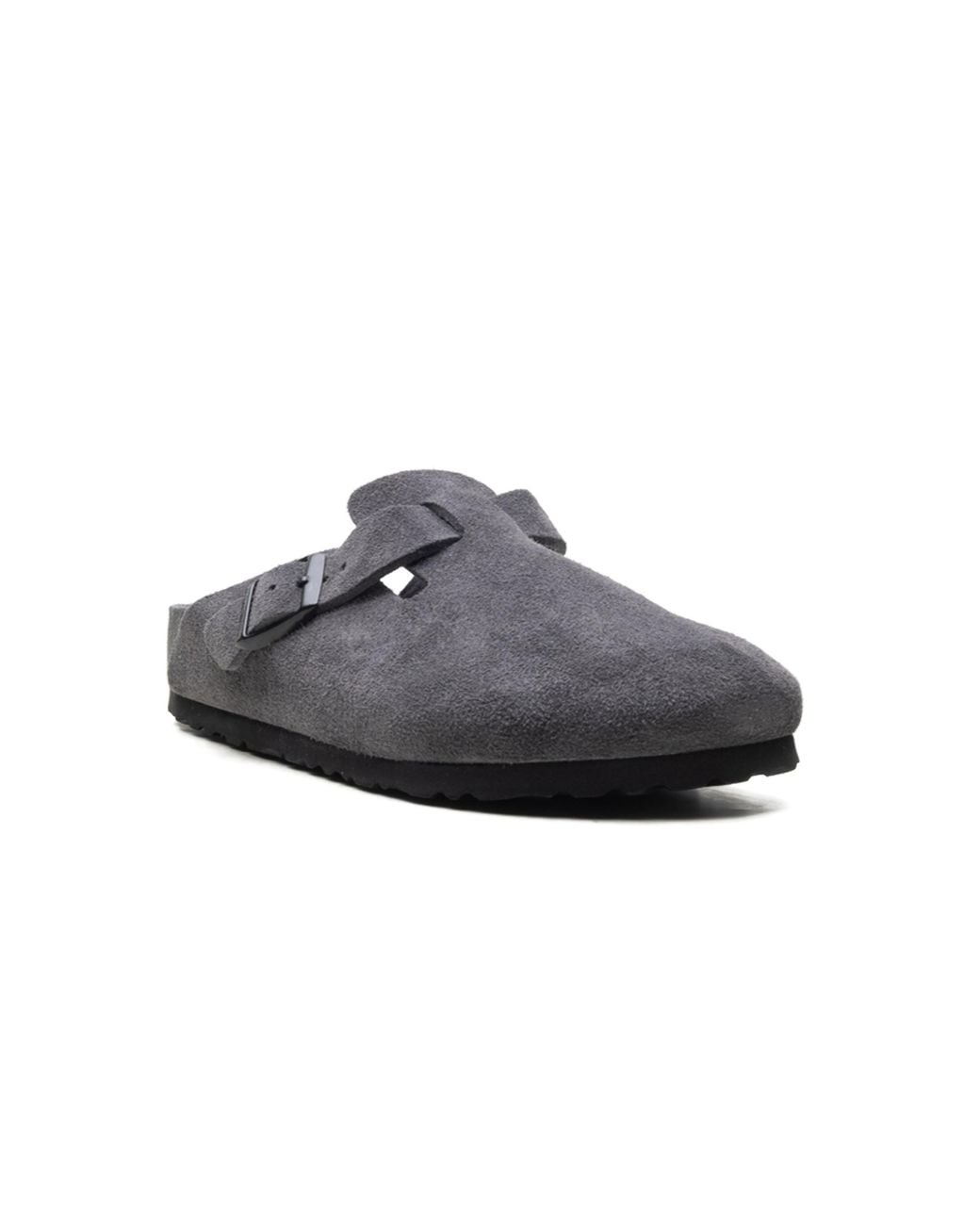 Birkenstock Black Boston Exquisite Suede "Narrow Fit for men