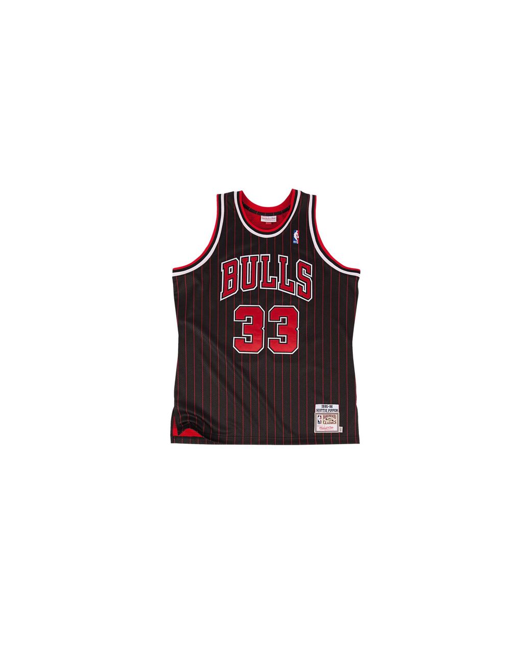 Mitchell & Ness Black Authentic Jersey "Nba Chicago Bulls 1995 Scottie Pippen" Ajy4Ac18061 Cbublck95Spi" for men