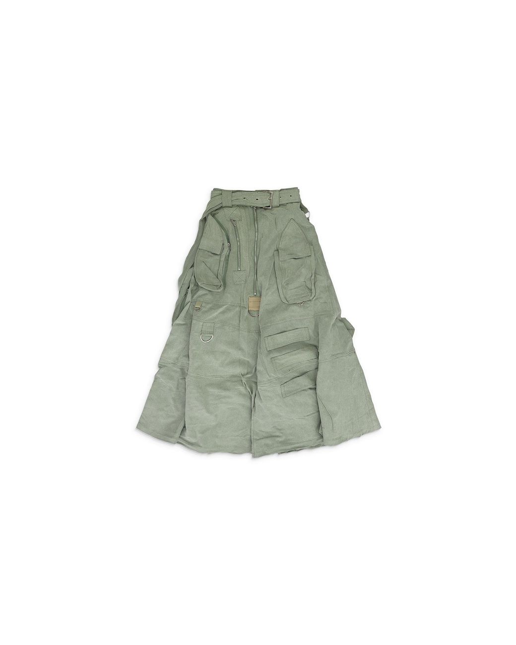 Who Decides War Green Multi Pocket Skirt 11200780011Aw23"