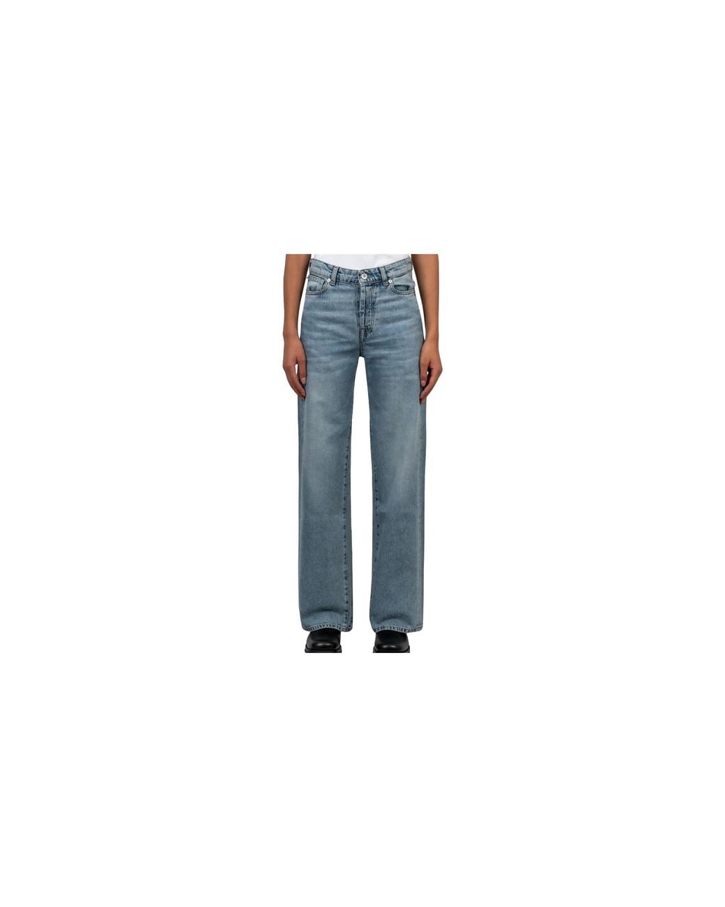 Our Legacy Black Treble Cut Jeans "Garage Wash" W4265Tga"