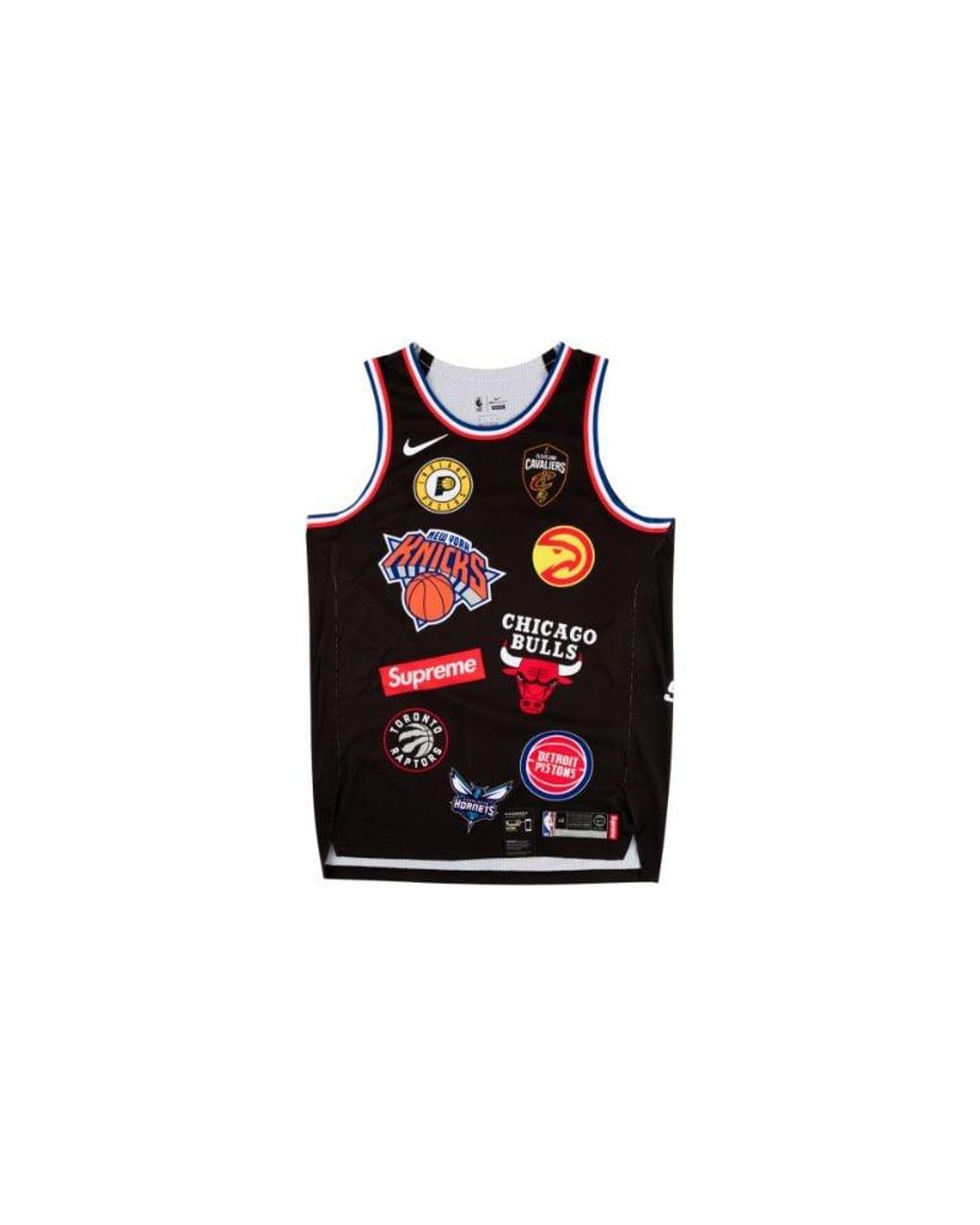 Supreme Nike Nba Teams Basketball Jersey Ss 18 in Black for Men Lyst UK