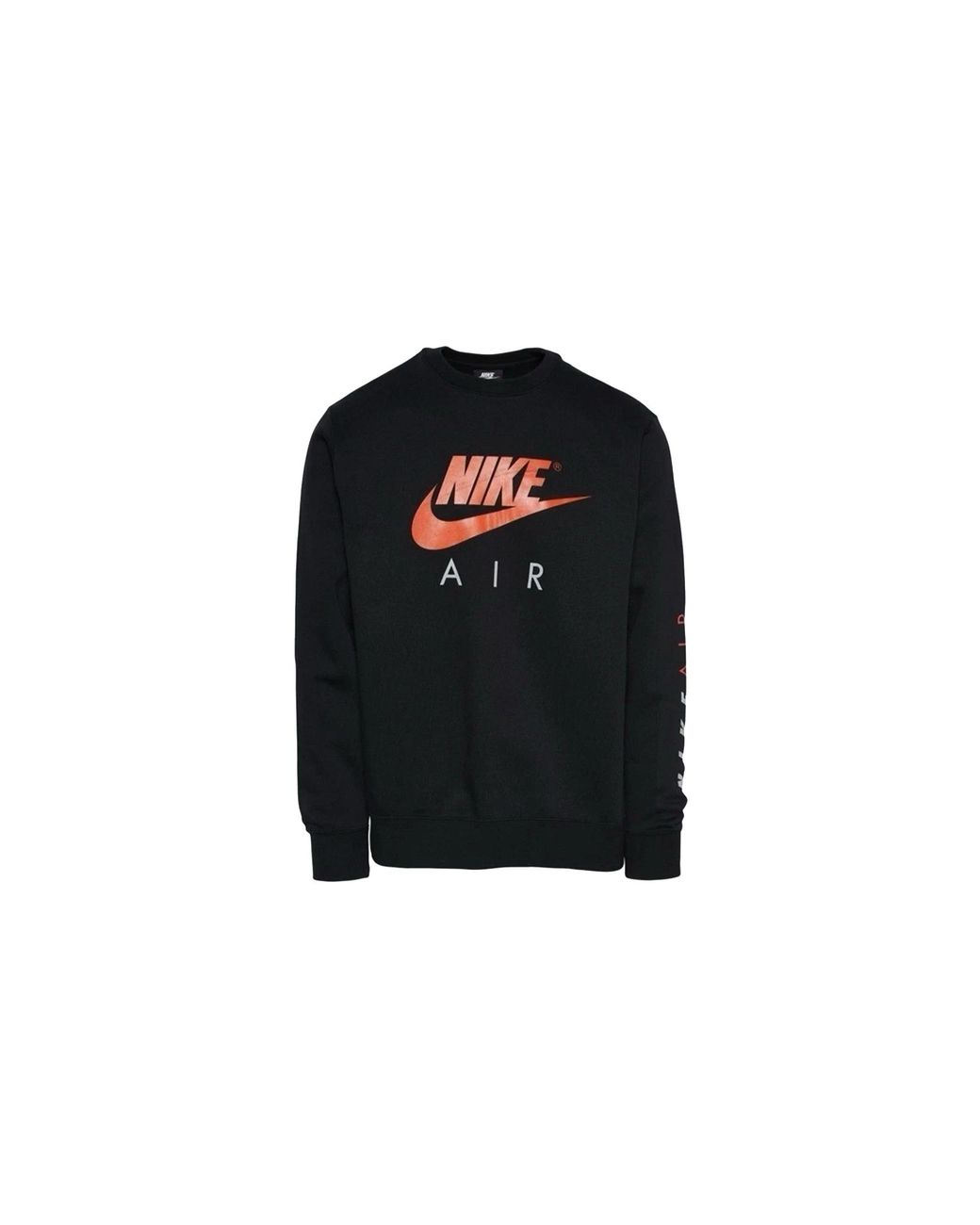 Nike Black Air Crew Fleece Sweatshirt Cj6977 001" for men