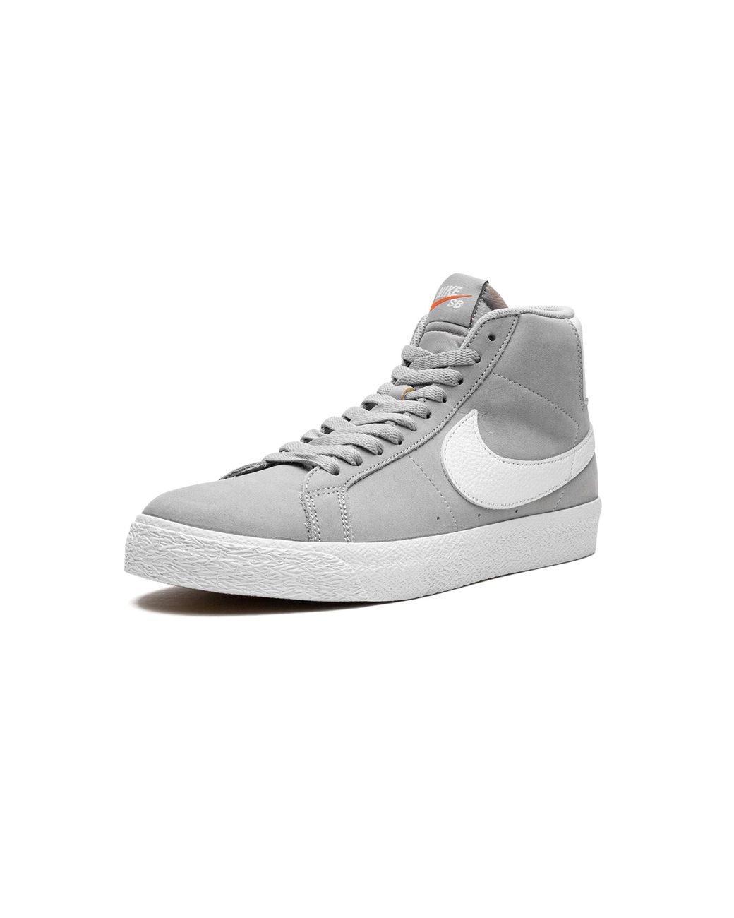 Nike Gray Sb Blazer Mid "Wolf" Dv5467 001" for men
