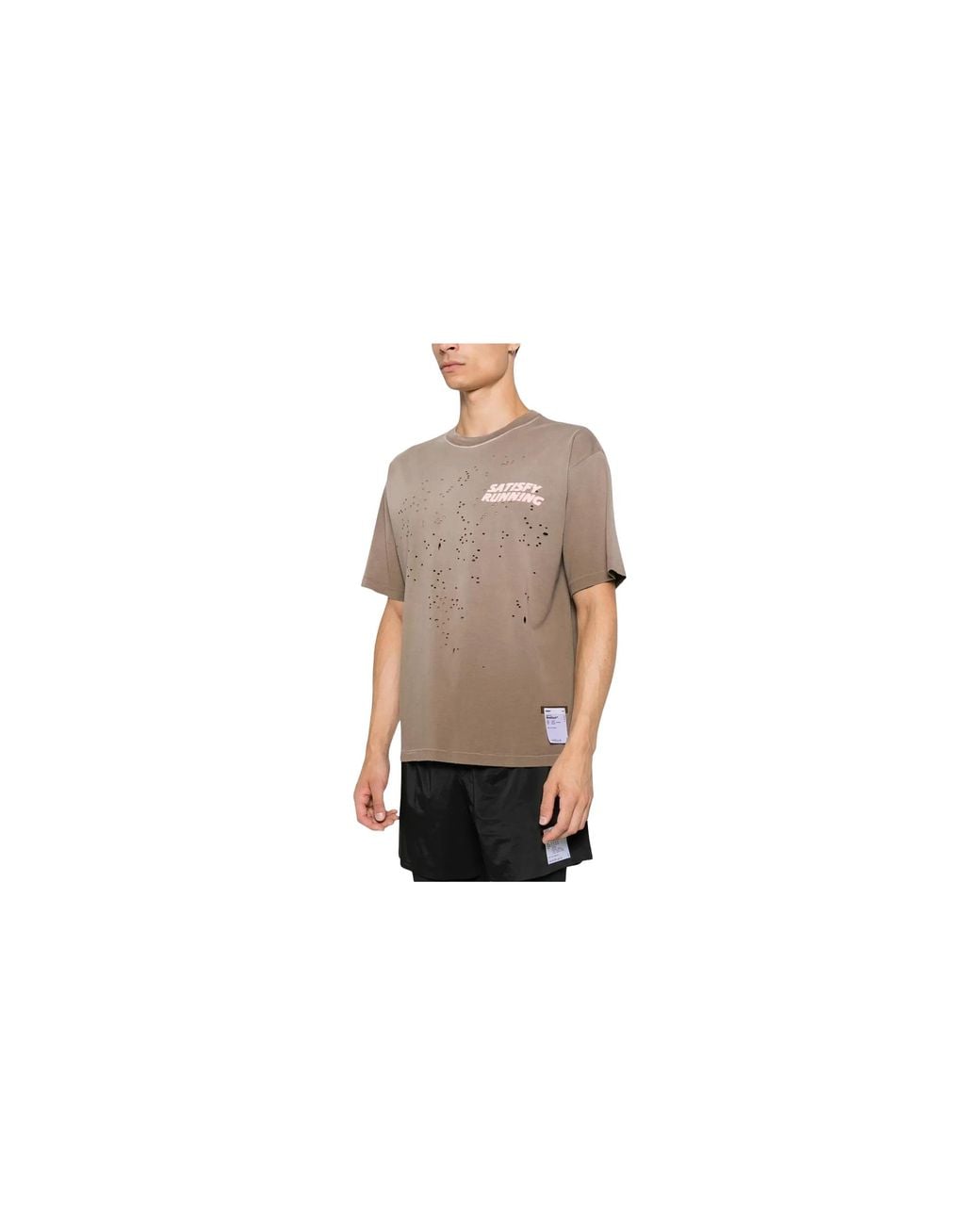 Satisfy Black Mothtech T-Shirt "Sun Bleached Rain Drum" 11006 981E8" for men