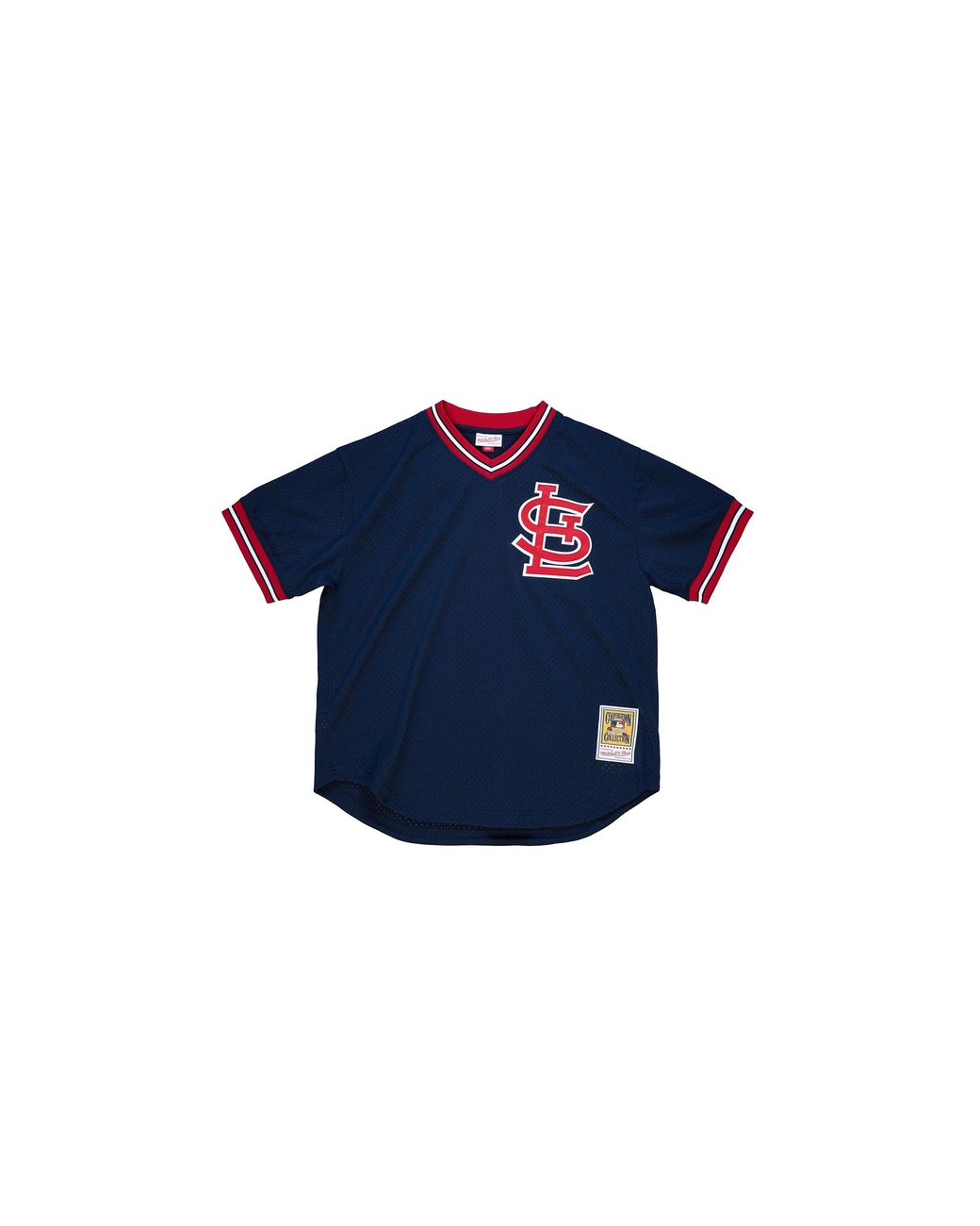 Mitchell & Ness Blue Authentic Bp Jersey "Mlb Cardinals 1994 Ozzie Smith" Abpj3034 Slc94Osmnavy" for men