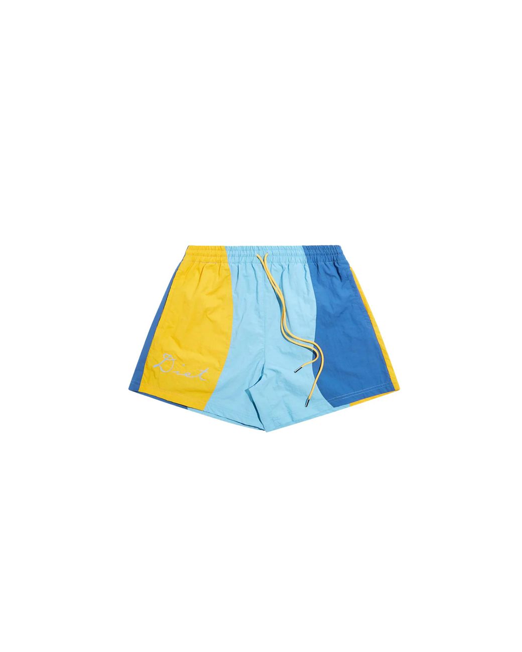 DIET STARTS MONDAY Black Nylon Panel Bay Short "Multi Dsm Sum24 026" for men