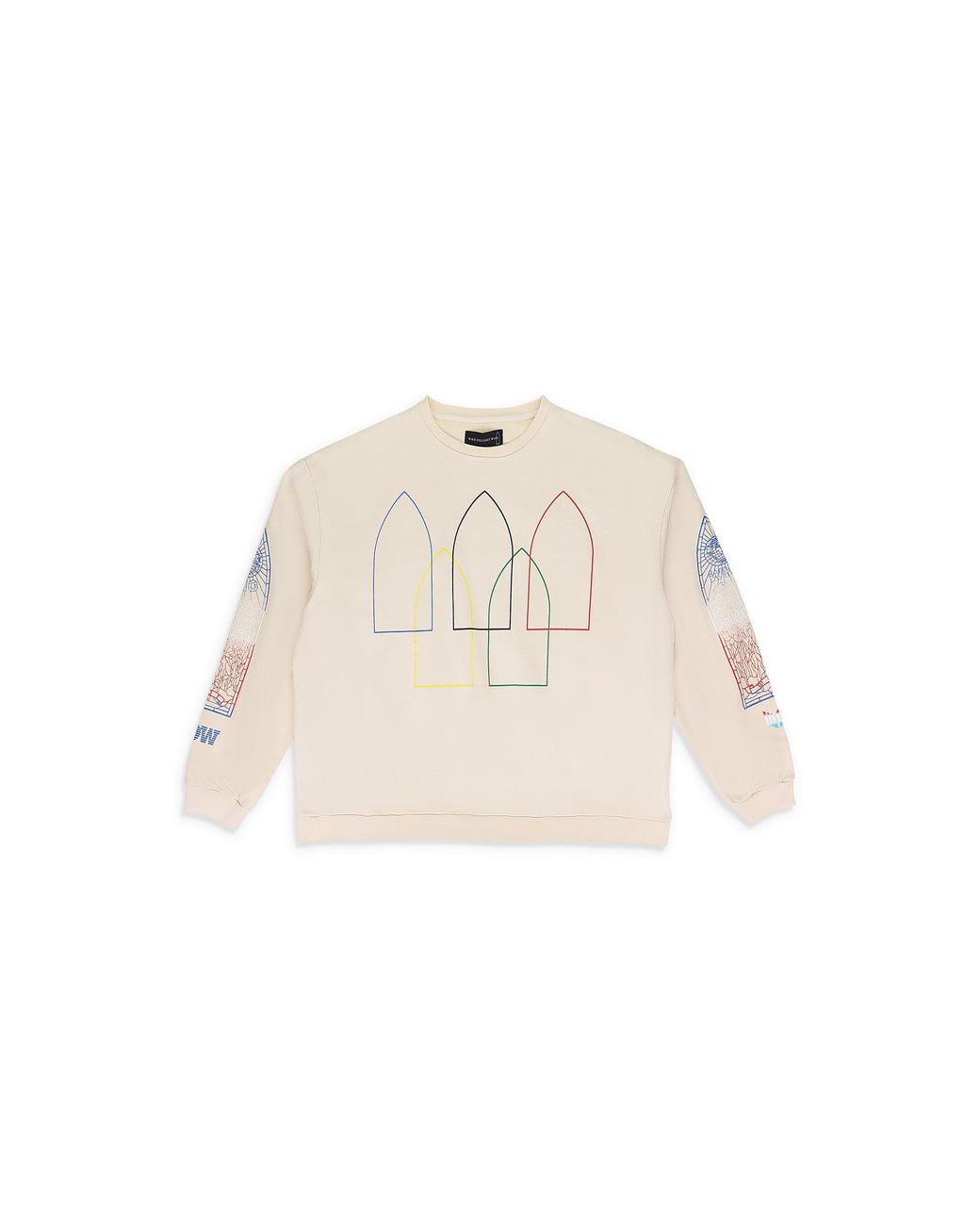 Who Decides War Black Intertwined Windows Hoodie "Ivory" 1110330018Ss24" for men