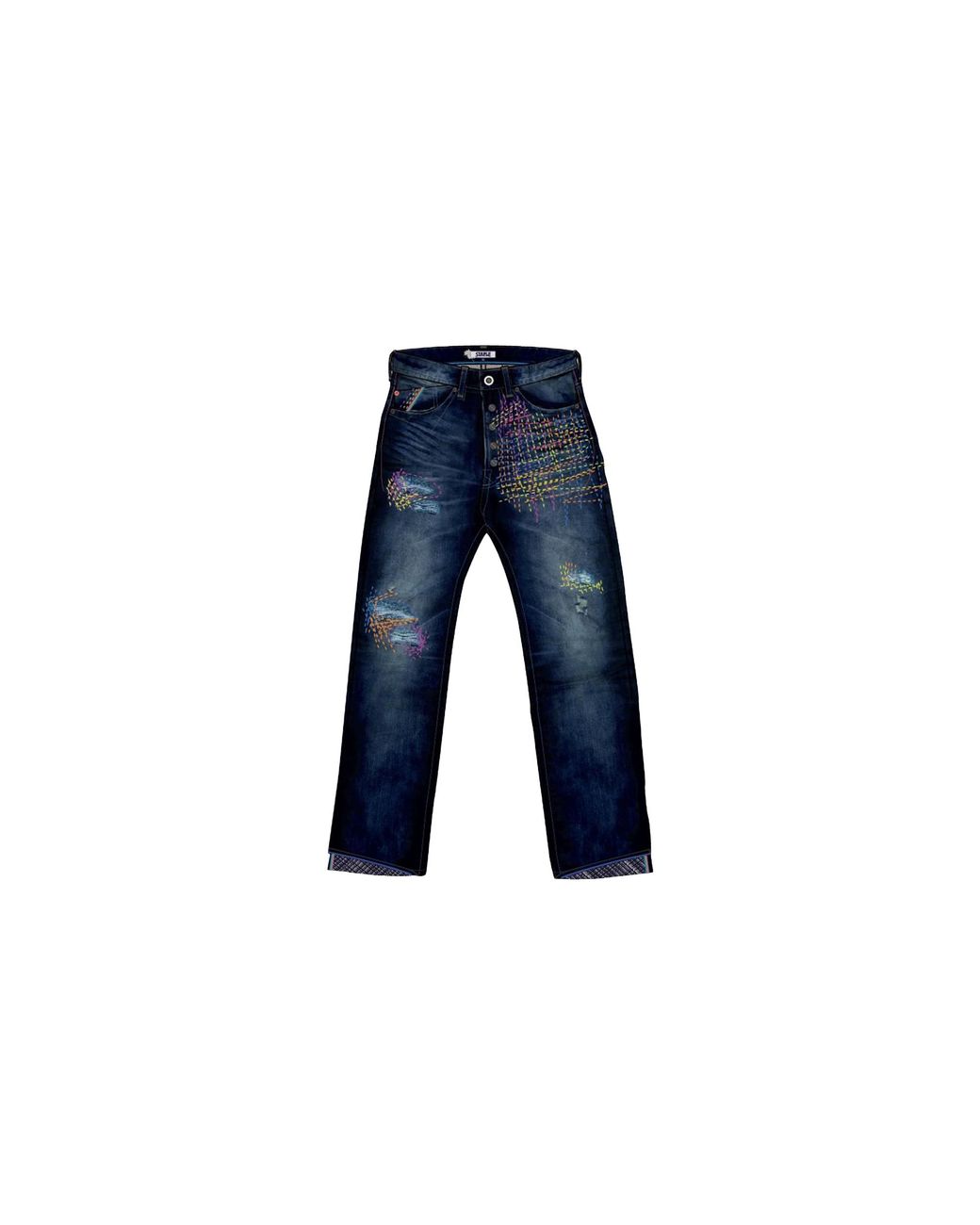 Staple Black Fashion Jeans "Dark Stone Wash" 1910D5778" for men