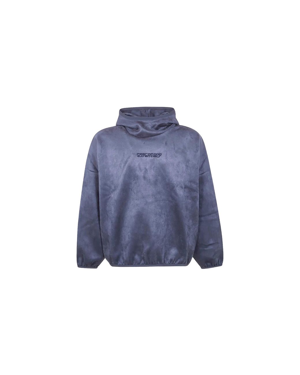 Fear Of God Blue Suede Fleece Modern Hoodie "Iron" 192Ho256942F" for men