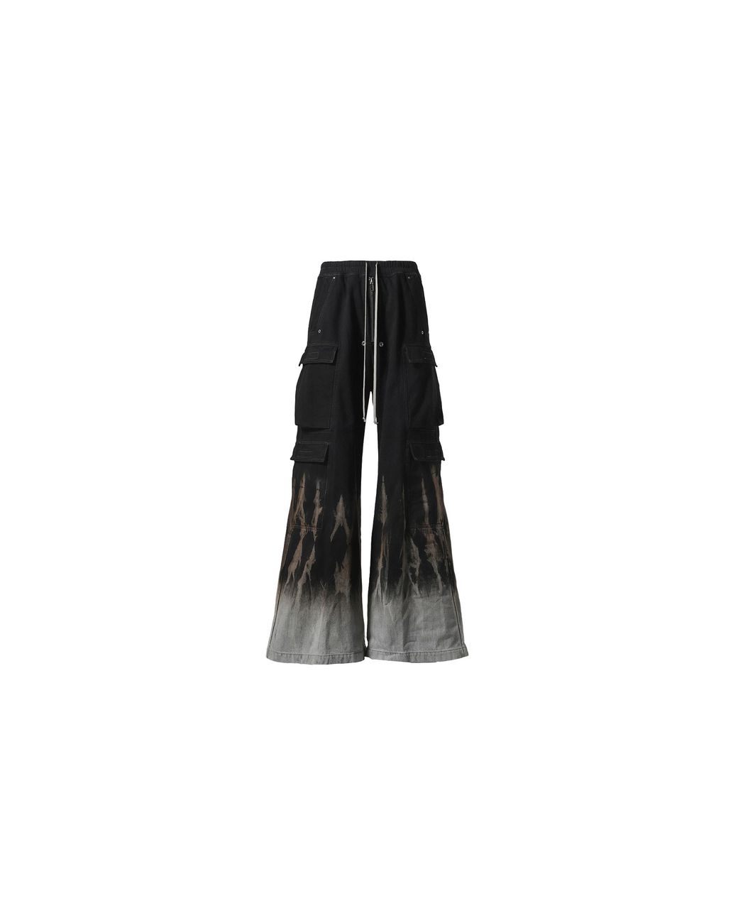 Rick Owens Black Denim Double Cargo Pants Terra" Du02D2398 Bsun 0983" for men