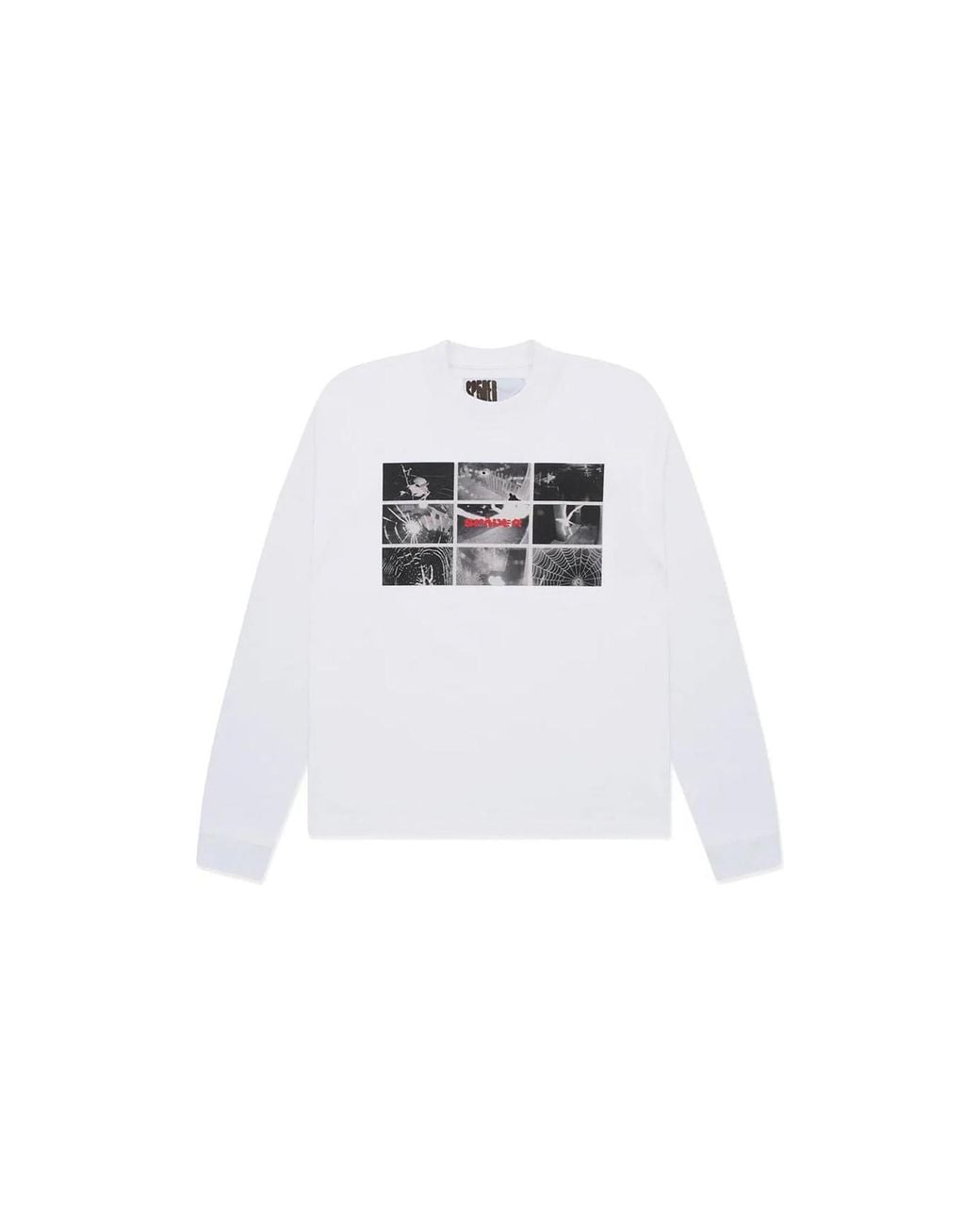 Sp5der Black Web Monitor Ls Heavyweight T-Shirt 263" for men