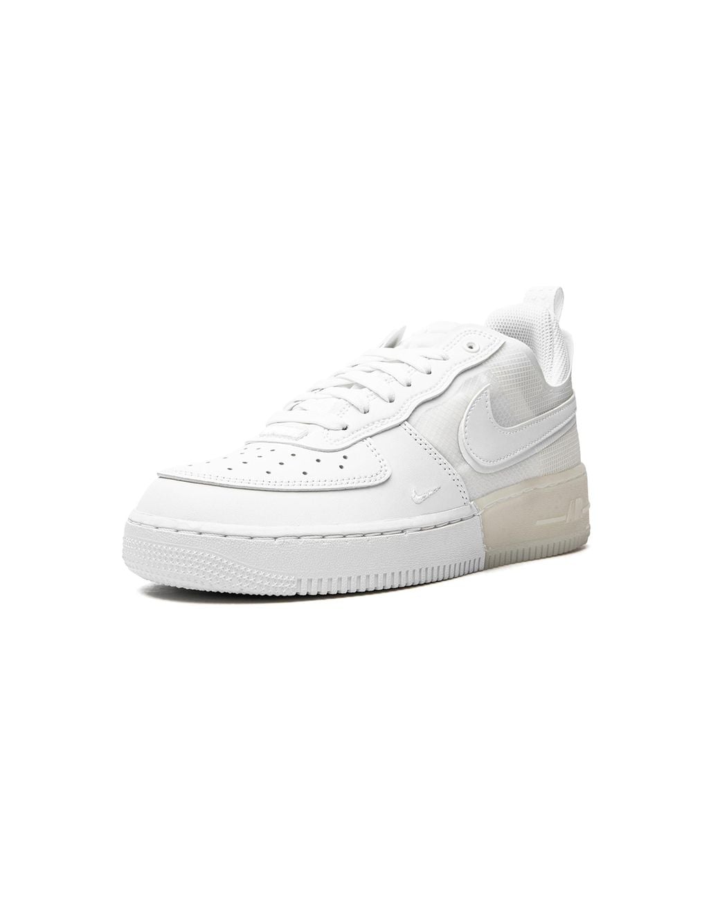 Nike Black Air Force 1 React "Triple" Dm0573 100" for men