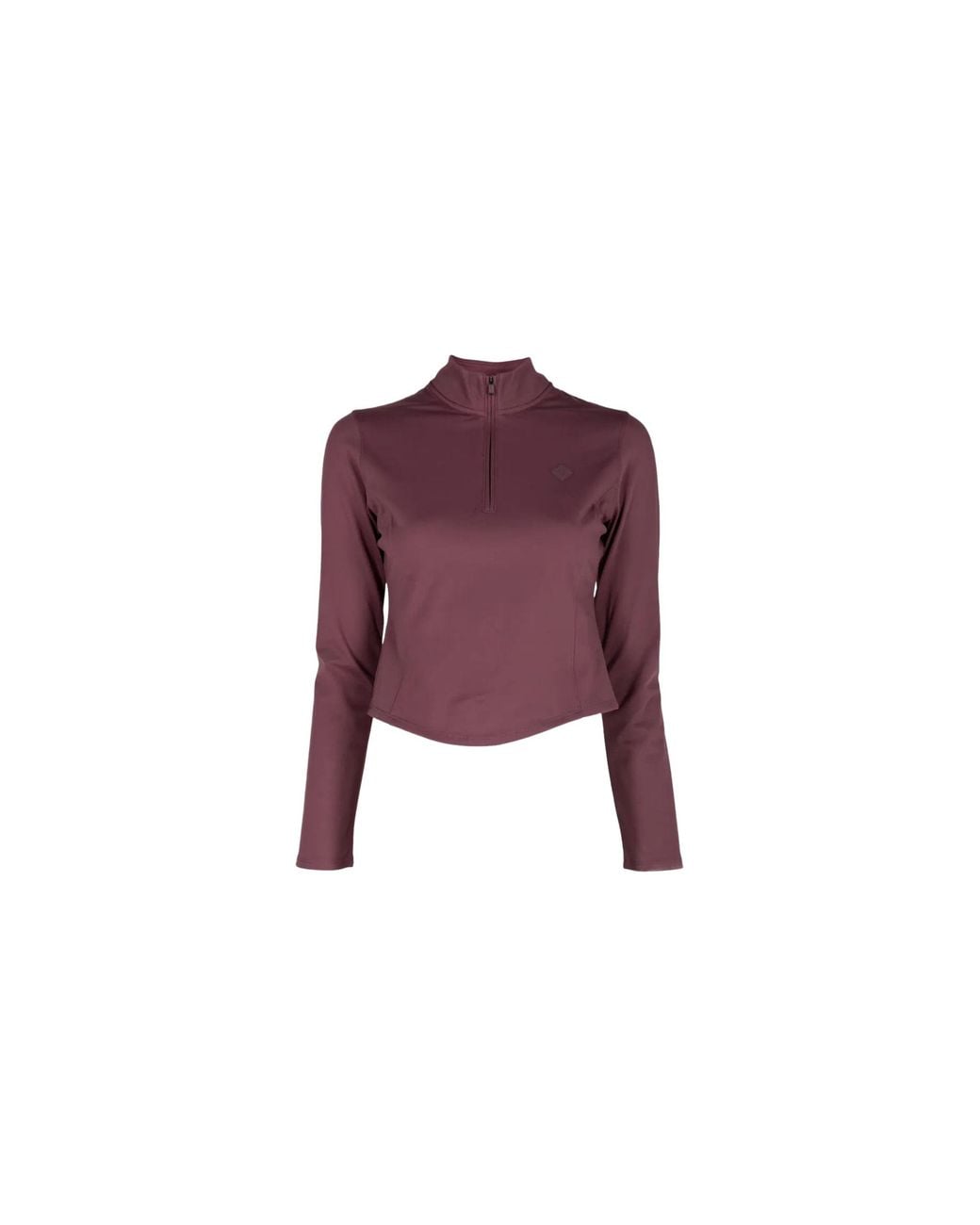 Malbon Golf Black Camila Mid Layer Jacket "Plum Wine" Mw 0248 Pwi"