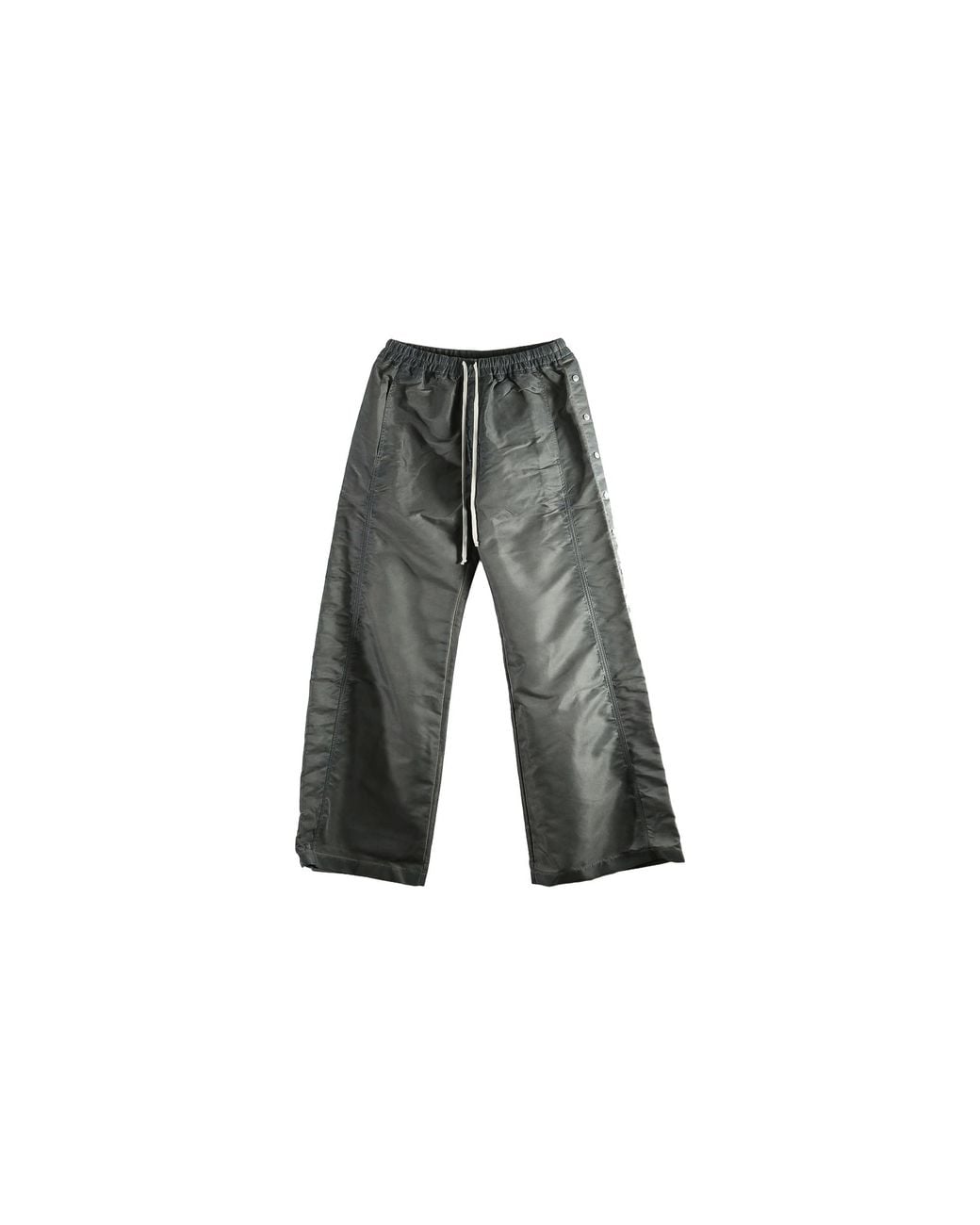 Rick Owens Black Wide Pusher Pants "Dark Dust" Du02F6393 Nbfd 78" for men