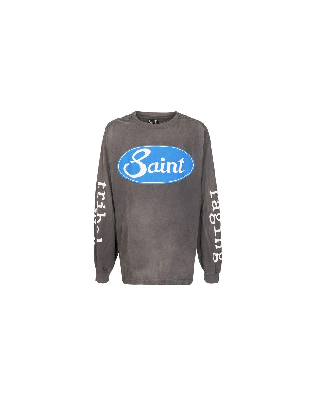 SAINT Mxxxxxx Black Joy Saint Long Sleeve T-Shirt "Vintage" Sm S22 0000 033" for men