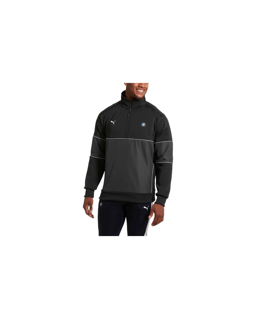 PUMA Black Bmw Motorsport Life 1/2 Zip Sweat 577779 01" for men