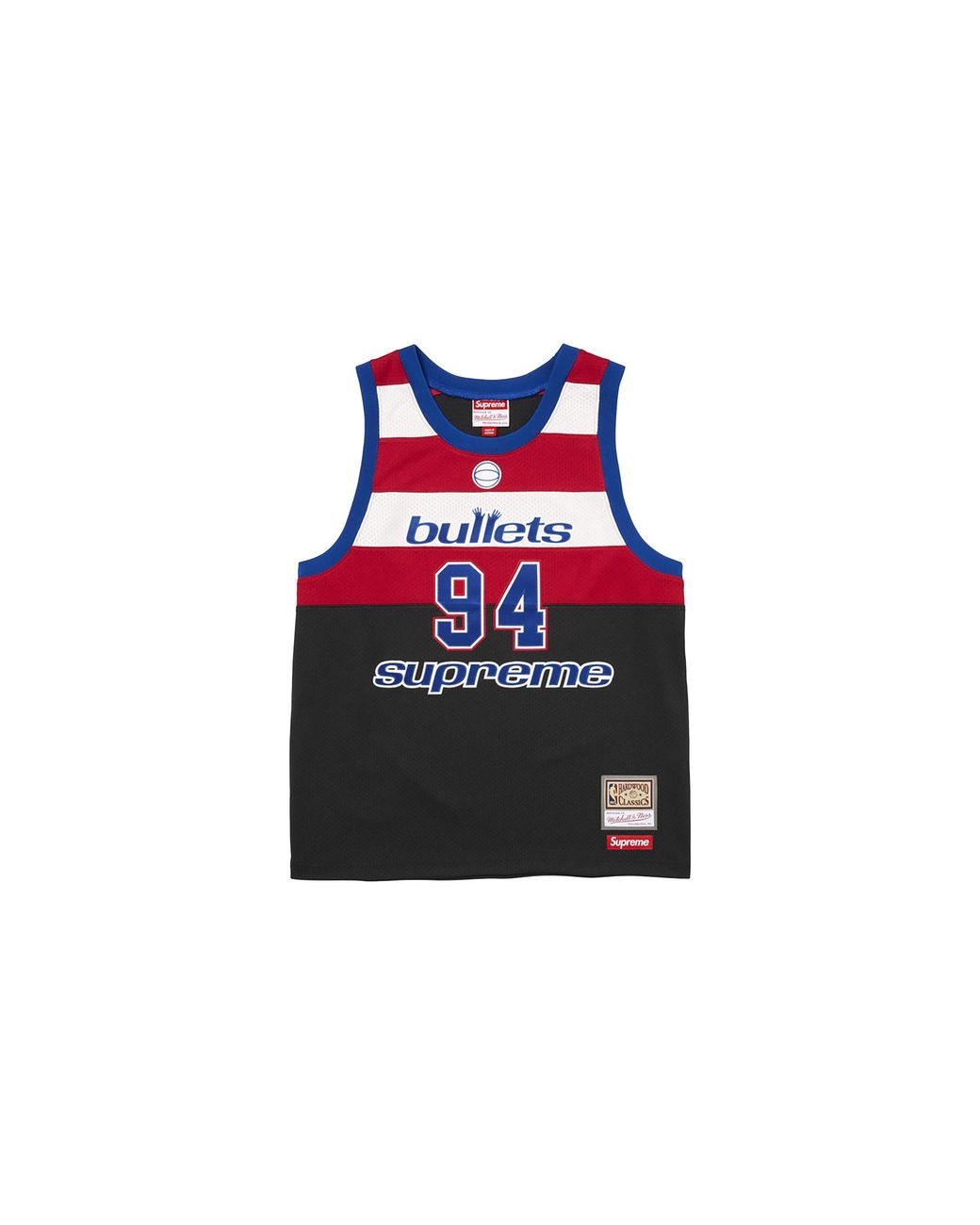 Supreme Black Mitchell & Ness Teams Basketball Jersey "Ss26