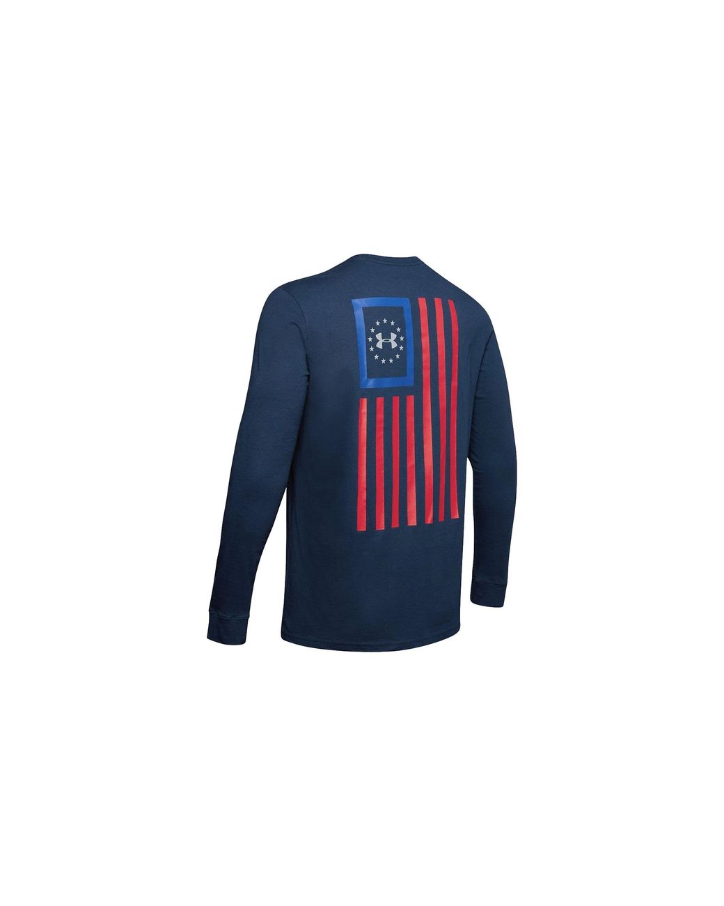 Under Armour Blue Freedom New Flag Ls T-Shirt 1343565 408" for men