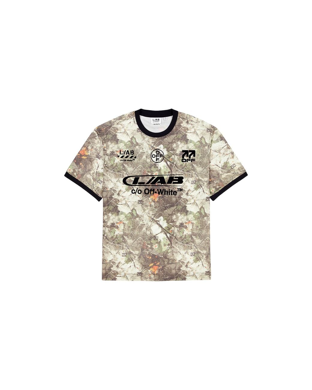 LAB C.O. OFF WHITE Black Ab C/O Off- Ss Soccer Jersey "Camo" 44Labf26T074 332" for men
