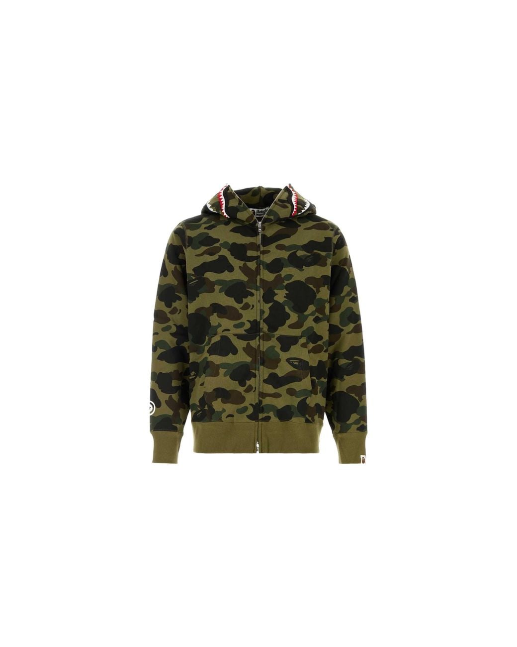 A Bathing Ape Green Windstopper 1St Camo Shark Hooded Jacket Camo" Jzs4Oyxi" for men