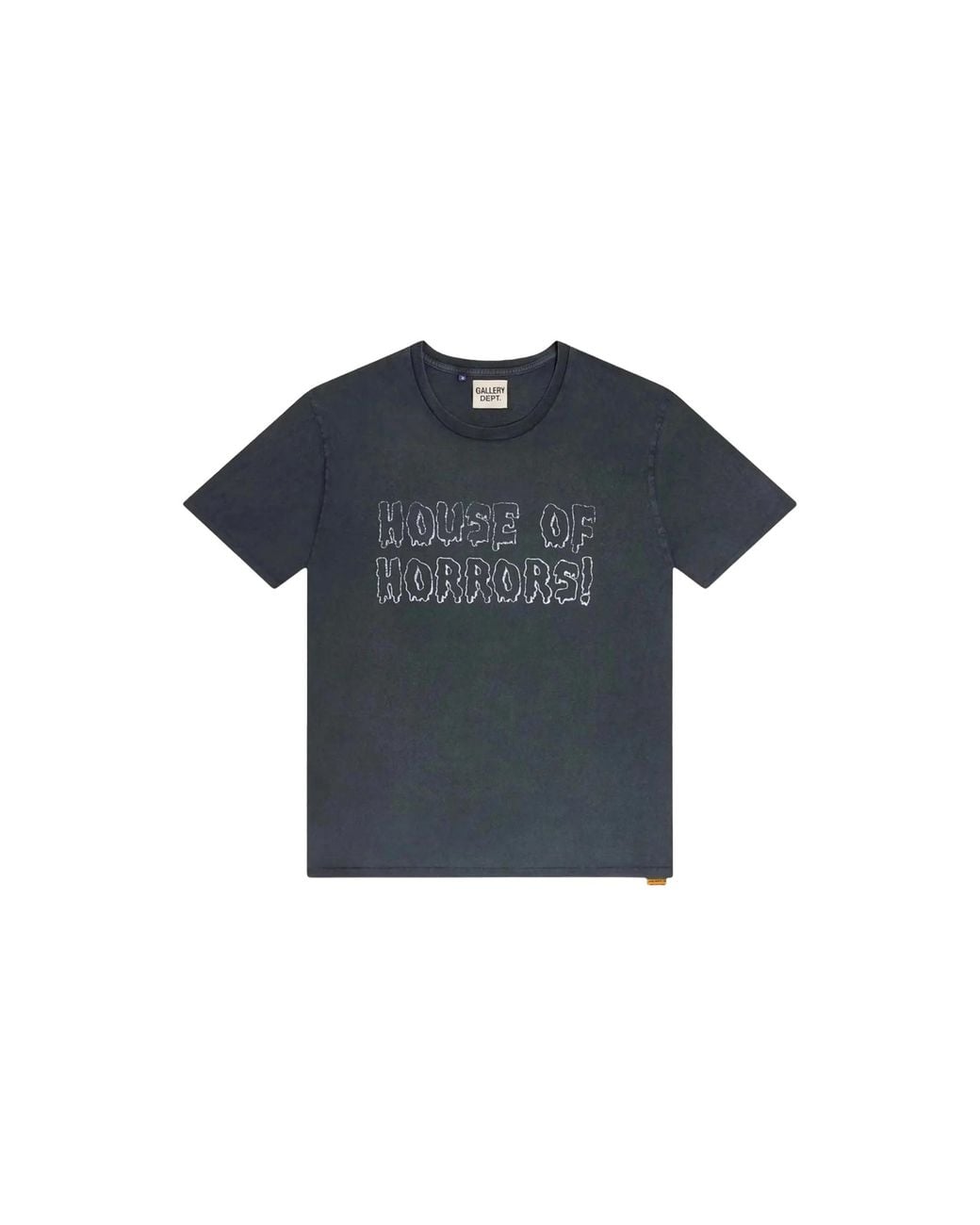 GALLERY DEPT. Black House Of Horrors Logo Distressed T-Shirt "Vintage" Musyzwyo" for men