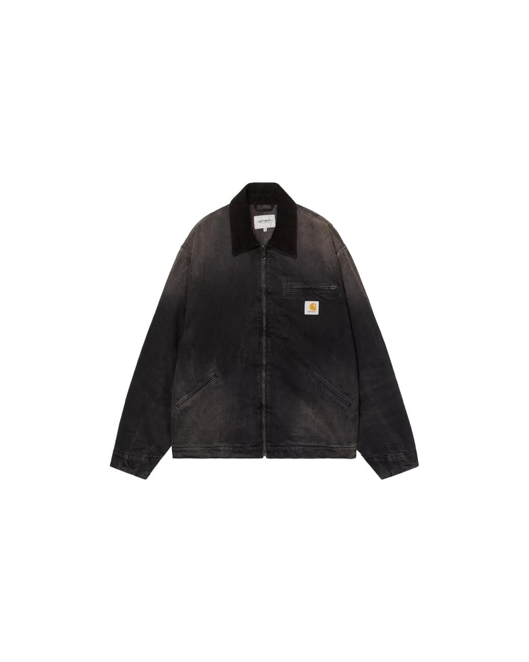 Carhartt Black Og Detroit Jacket Tobacco Used Wash" I037535 00E0R" for men