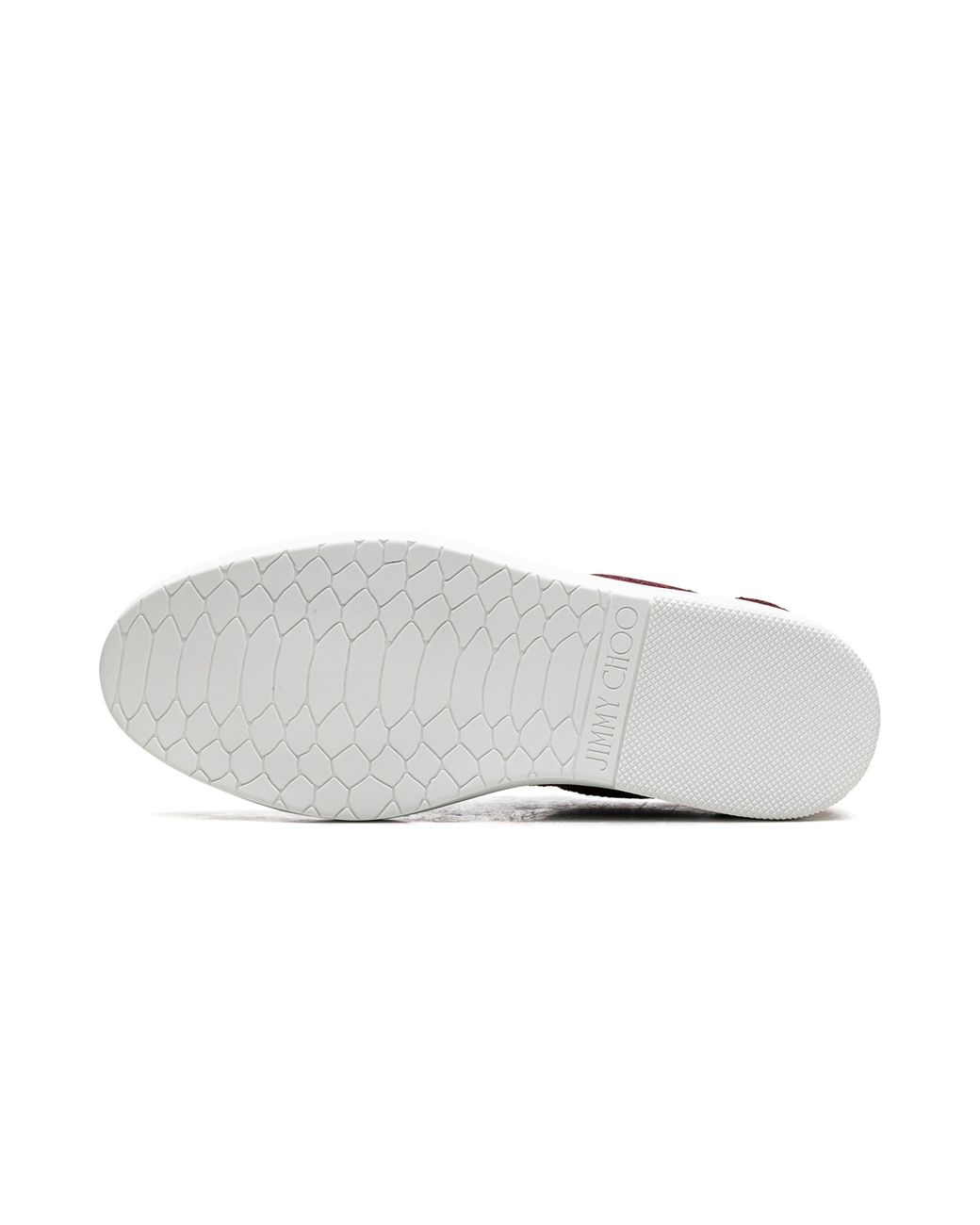 Jimmy Choo Red Miami Glitter Trimmed Trainers "Berry" J00010660546 066791 182" for men