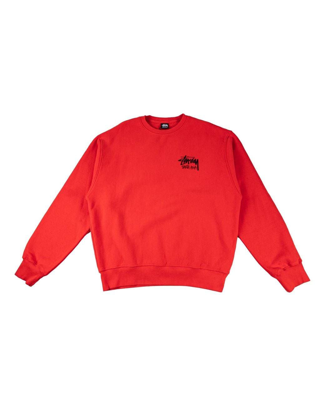 Stussy Red Basic Sweatshirt "Santa Ana Exclusive for men