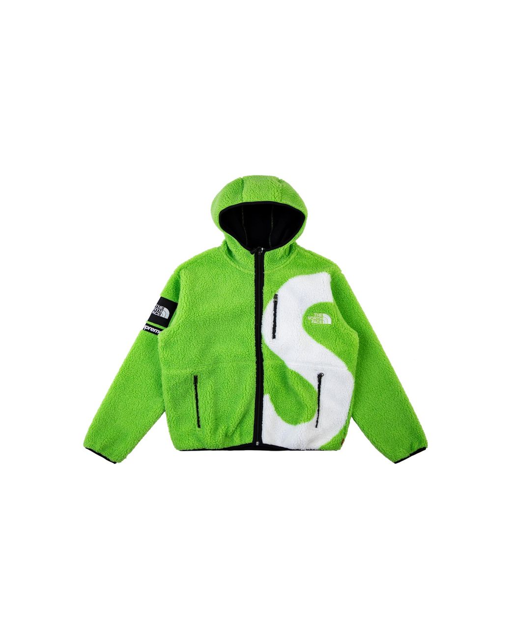 Supreme Green Tnf Logo Fleece Jacket "Fw20" Su9585"