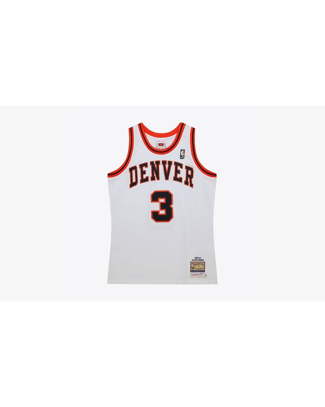 Mitchell & Ness Black Nba Hwc Jersey Nuggets 2006 Allen Iverson Ajy45689 Dnu06Aivwhit" for men