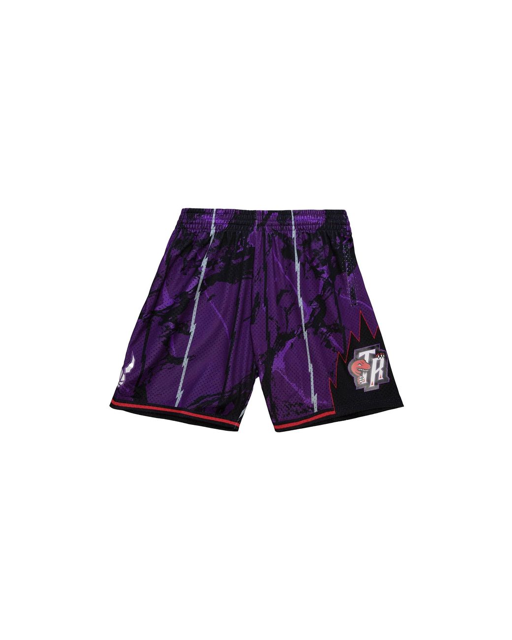 Mitchell & Ness Black Team Marble Swingman Shorts "Nba Toronto Raptors 1998" Pfsw1279 Tra98Ppppurp" for men