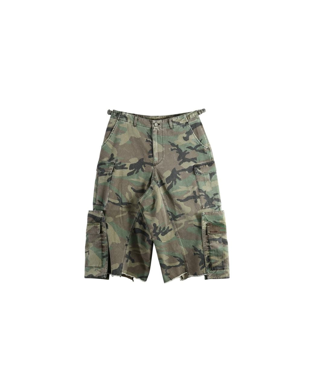Vetements Green 3/4 Merged Cargo Pants Mh27Cs091Cg" for men