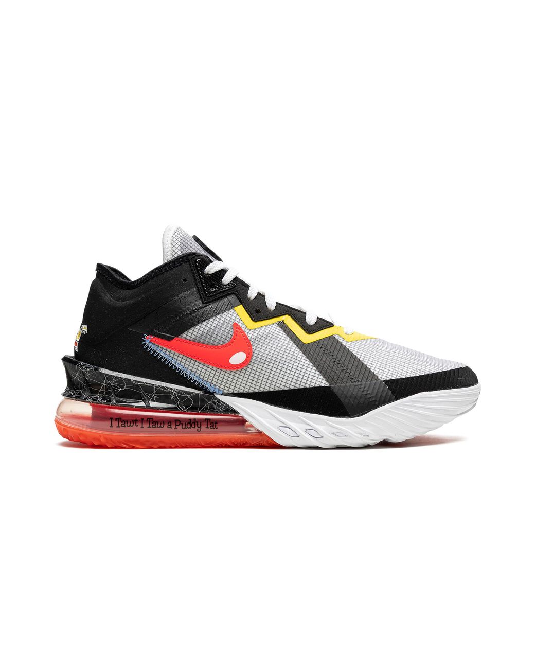 Nike Black Lebron 18 Low "Sylvester Vs Tweety" Cv7562 103" for men