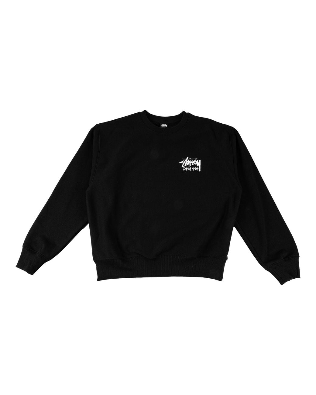 Stussy Black Basic Sweatshirt "Santa Ana Exclusive for men