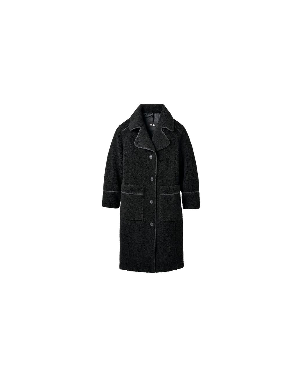 Ugg Black Sema Fluff Coat 1171458 Blk"