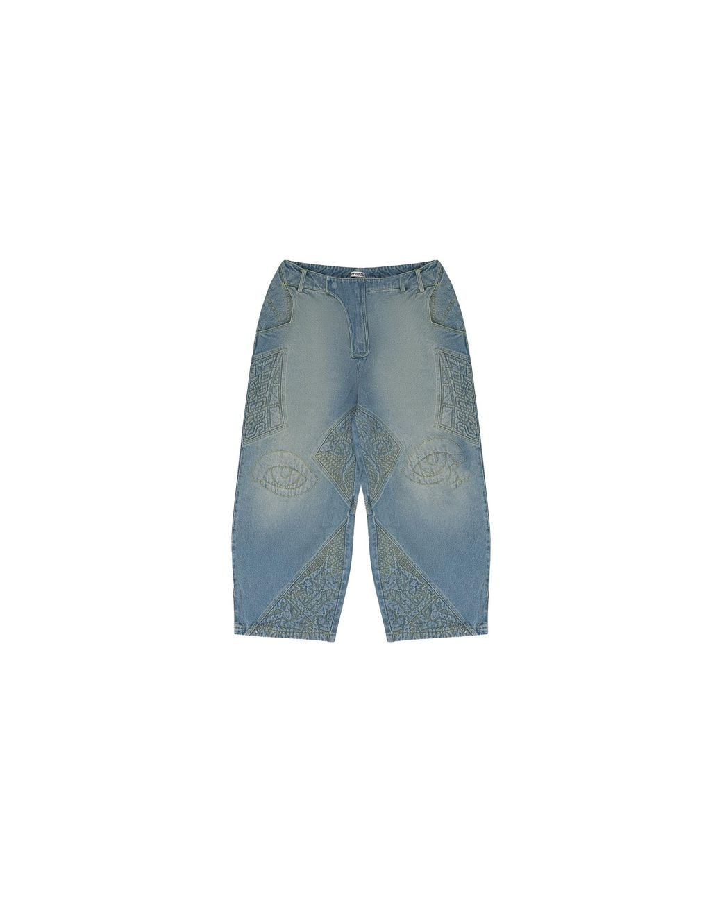 House of Errors Blue Moto Straight-Fit Jeans Hoe Jns Moto" for men