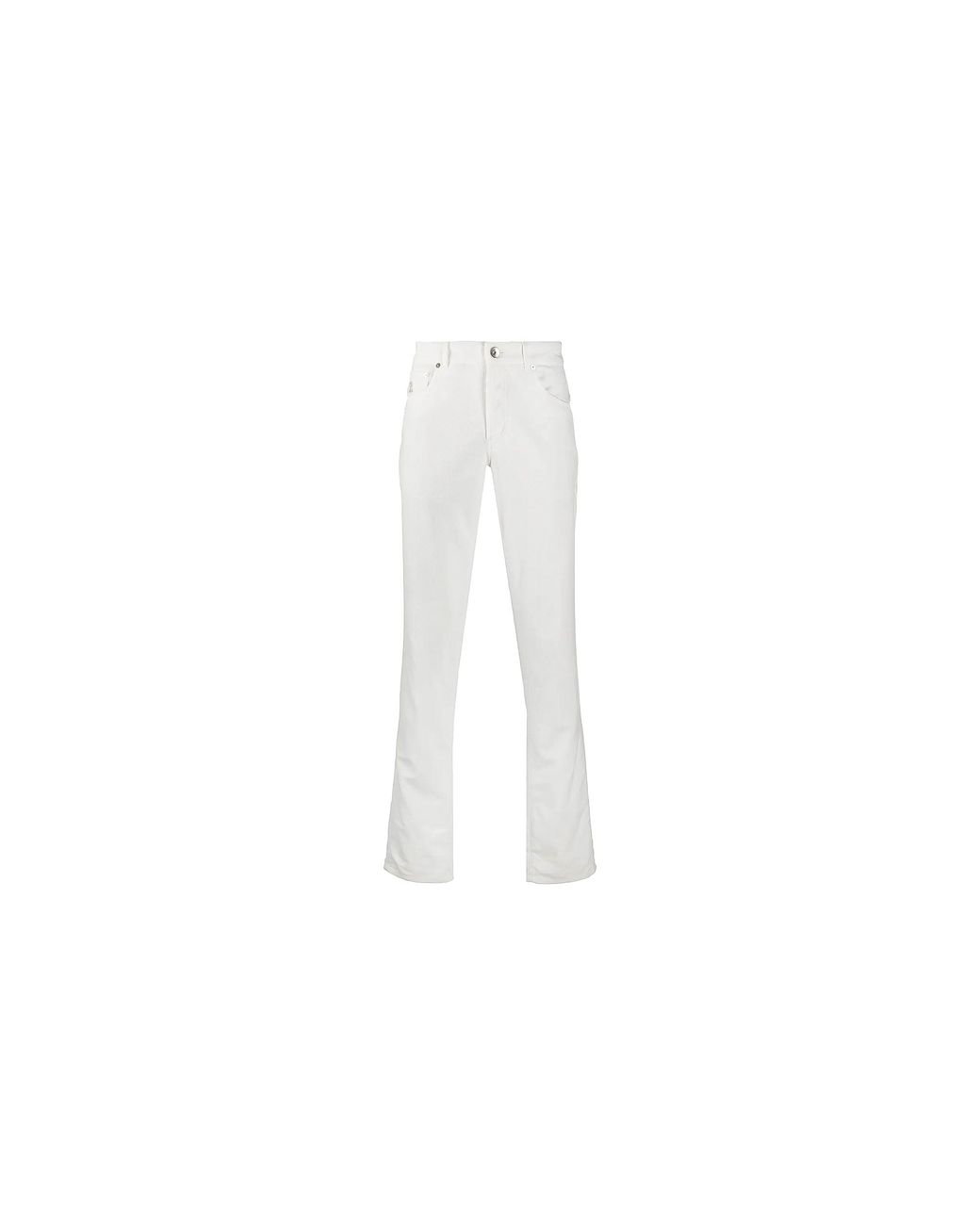 Brunello Cucinelli Black Straight Leg Trousers Brun121" for men