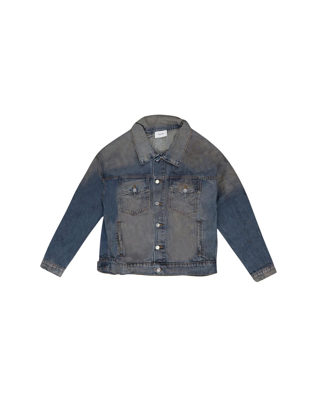 Rhude Blue Denim Jacket Rhd Motw 0065" for men