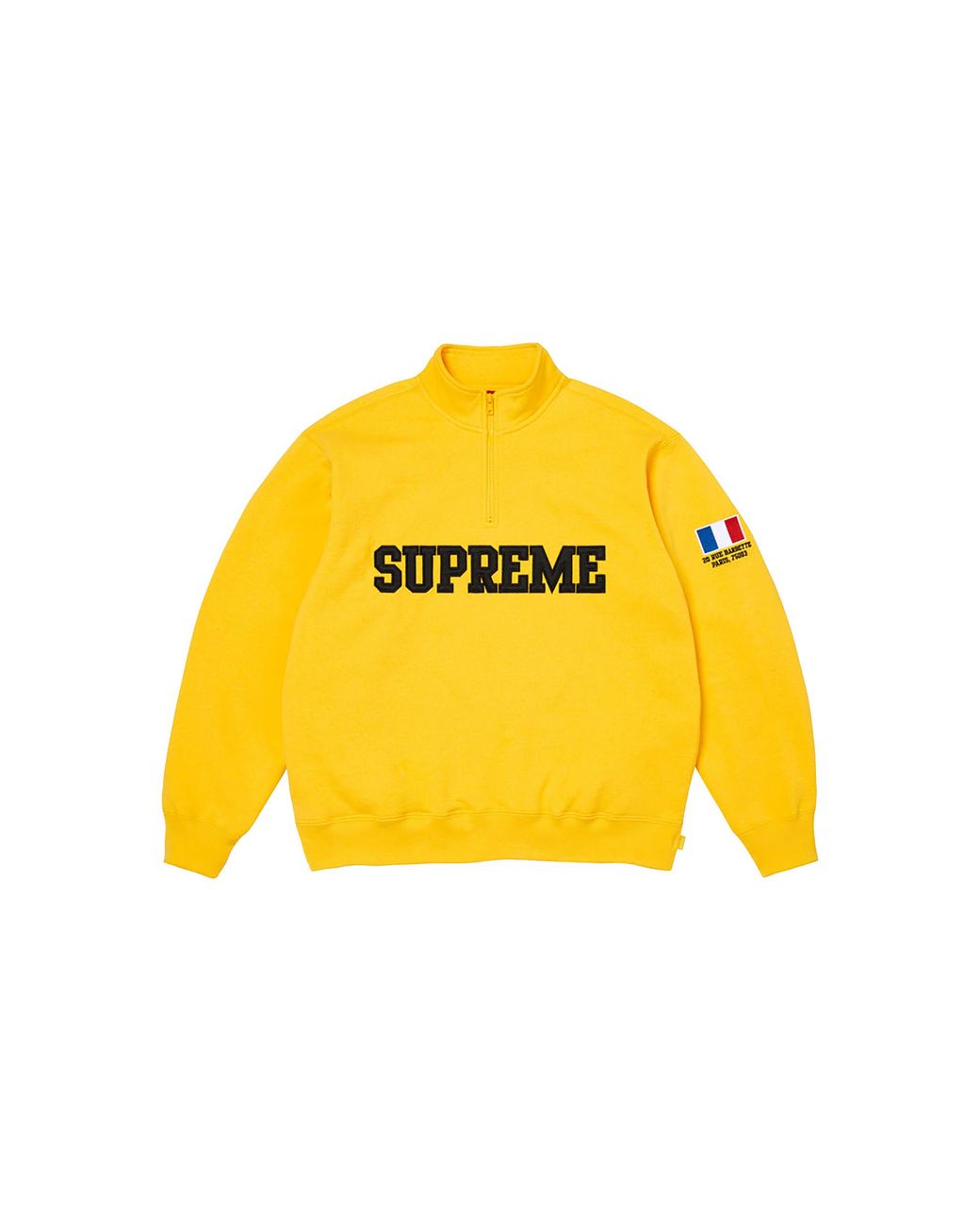 Supreme Yellow Shop Flag Half Zip Pullover "Ss26