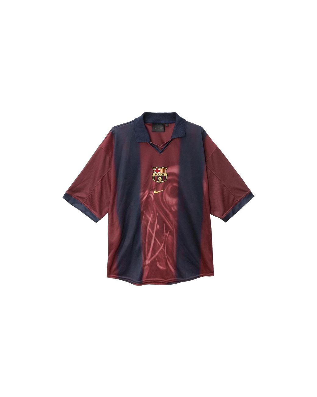 Travis Scott Black X Nike X Fc Barcelona Retro 2000/01 Home Skeleton Jersey Tsuc86"