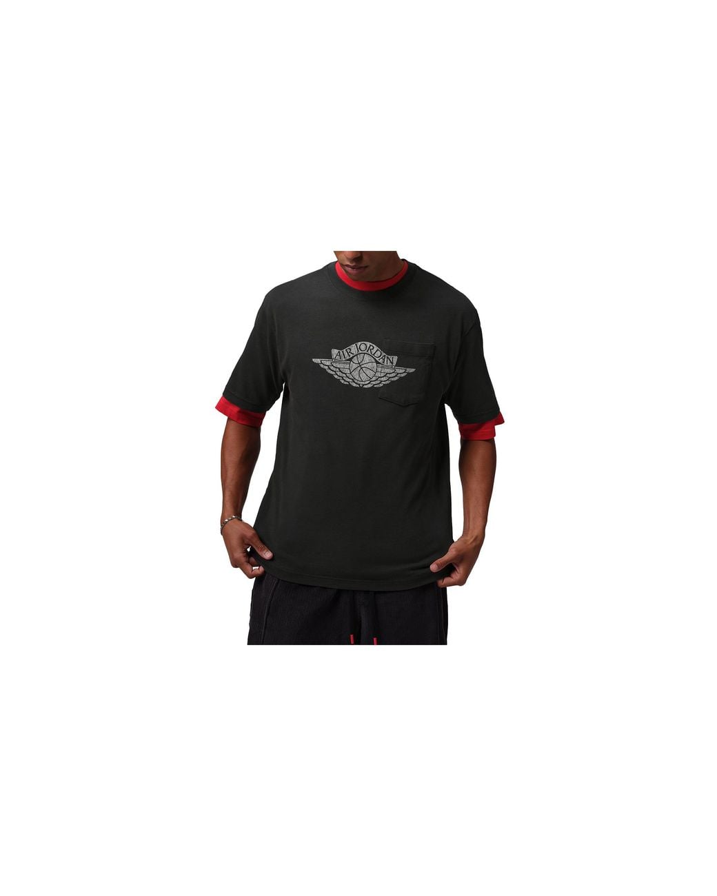 Nike Black Flight Essentials Pocket T-Shirt "Night Forest Sail" Io2084 321" for men