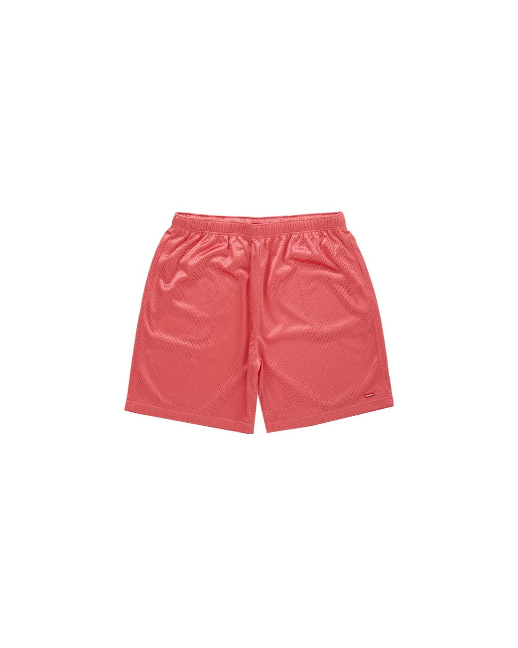 Supreme Red Small Box Baggy Mesh Short "Coral" Su26570"