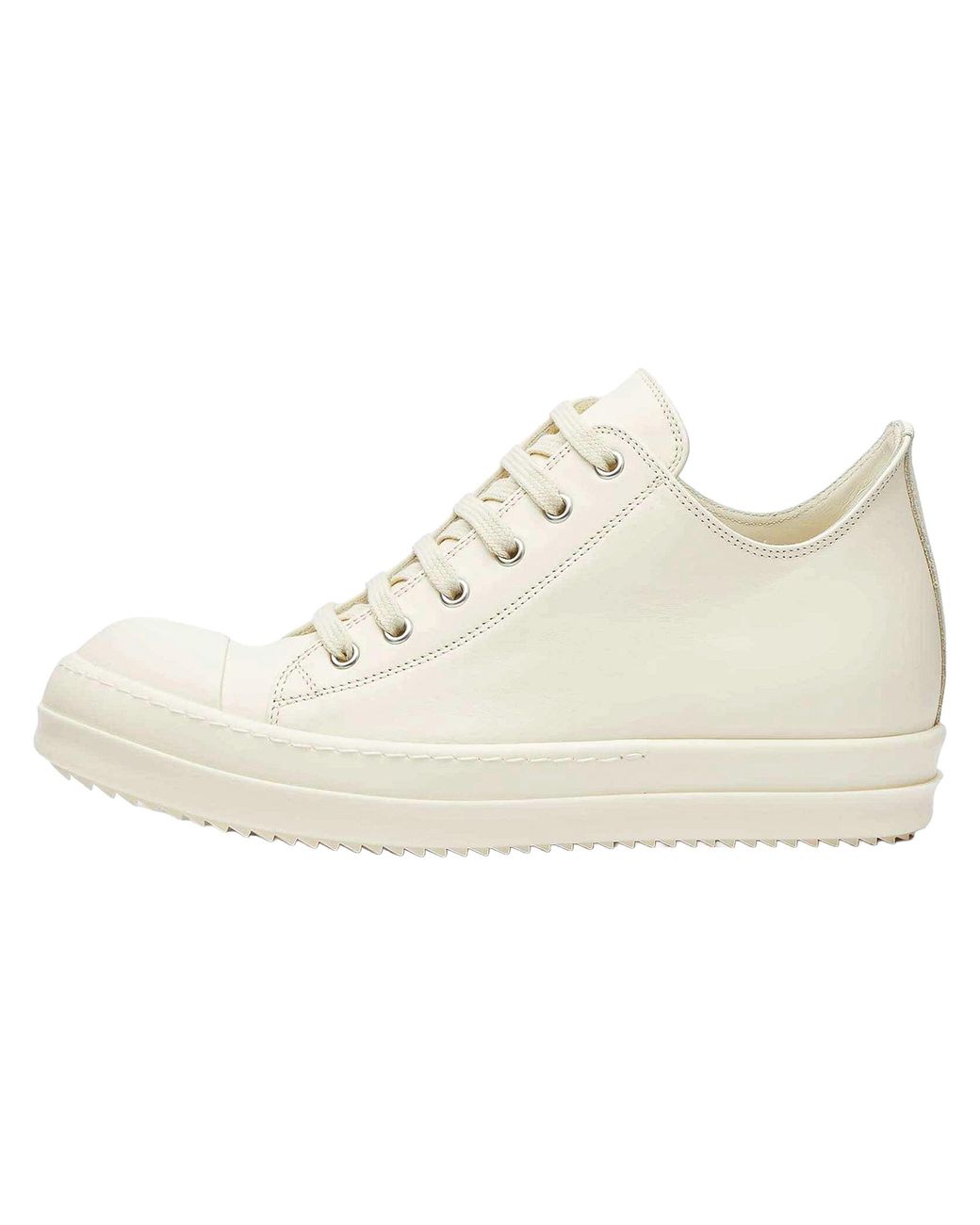 Rick Owens Black Tower Low Sneakers "Milk Milk" 262232M237036" for men
