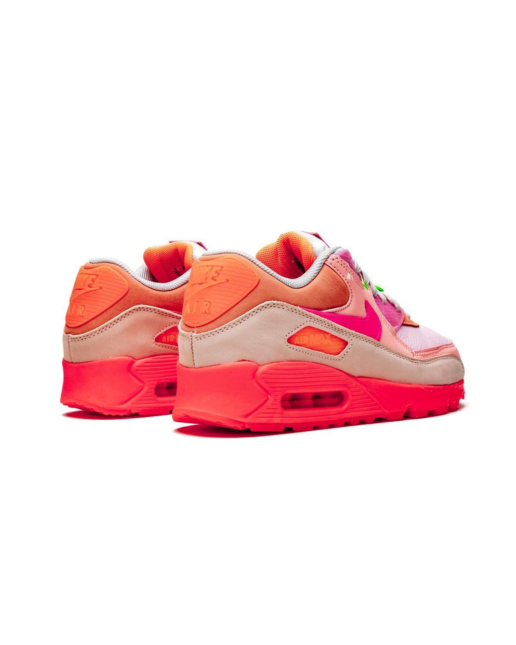 Nike Black Air Max 90 Prm "Platinum Crimson/Bright" Ct3449 600"