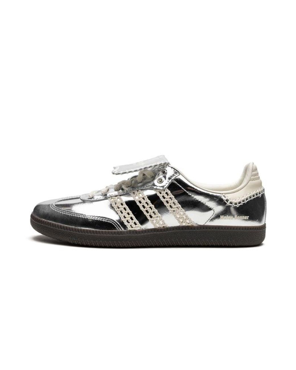 adidas gazelle silver green womens WB MN SAMBA METALLIC SILVER METALIC SNEAKER