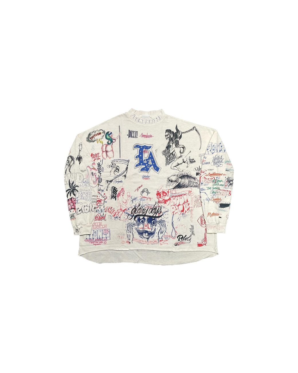 SAINT Mxxxxxx Black Readymade Saint Graffiti Long Sleeve T-Shirt Multi" Sm Ys3 0000 C10" for men